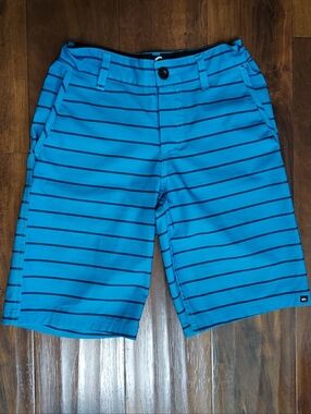 Quiksilver Bright Blue Striped Men’s Hybrid Shorts
